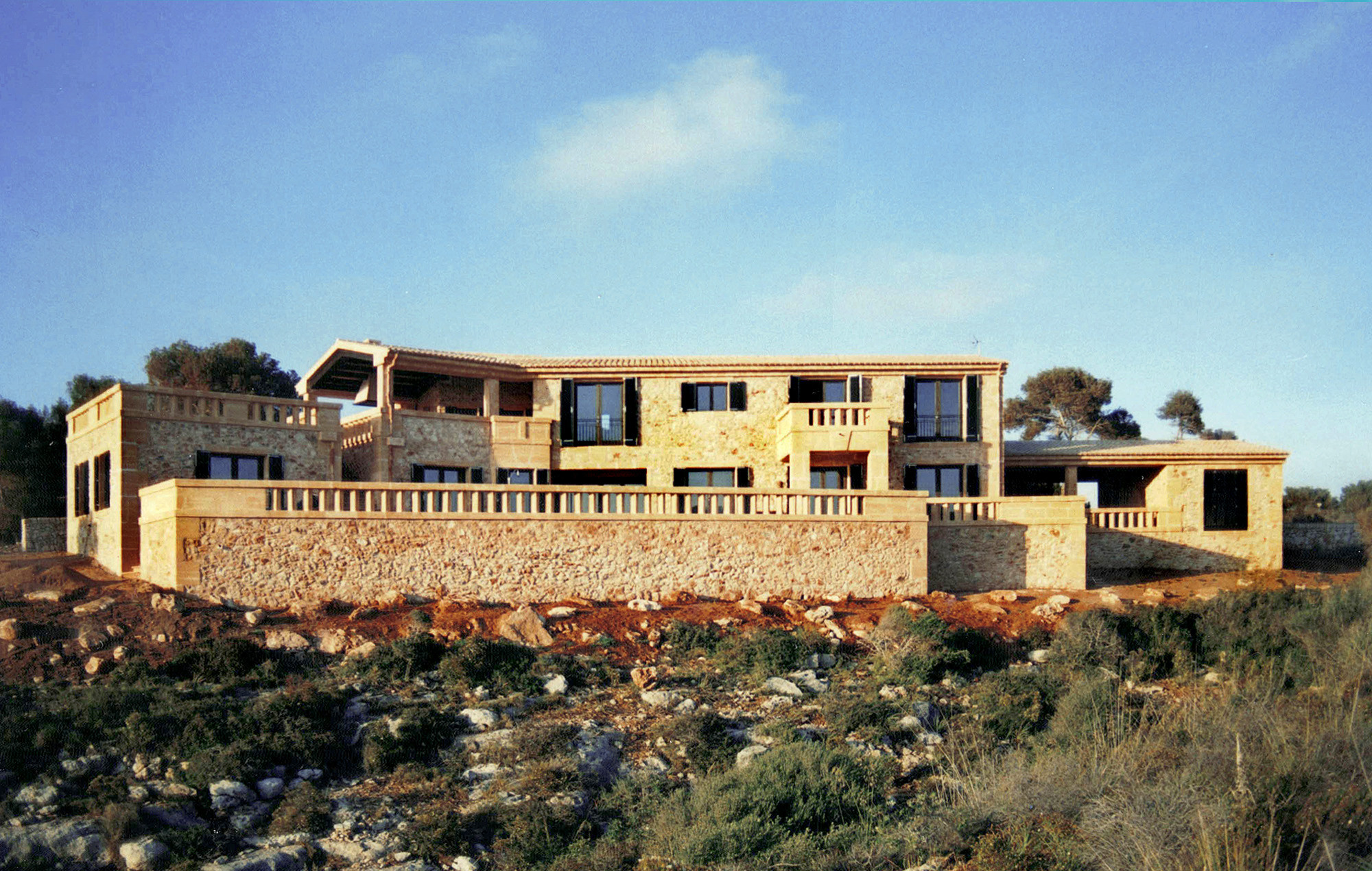 General view from the seaside