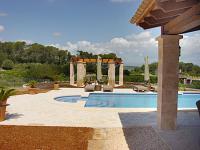 Terrace with pool and pergola